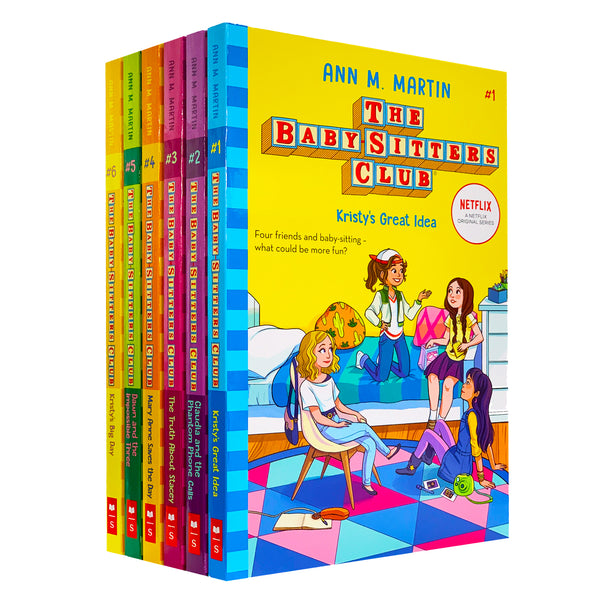 The Baby-Sitters Club 6 Books Set Collection by Ann M. Martin NOW A MAJOR NETFLIX SERIES!