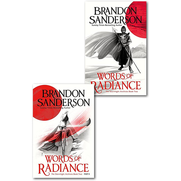 Stormlight Archive Book Two Brandon Sanderson Collection 2 Books Set (Words of Radiance Part One, Words of Radiance Part Two)