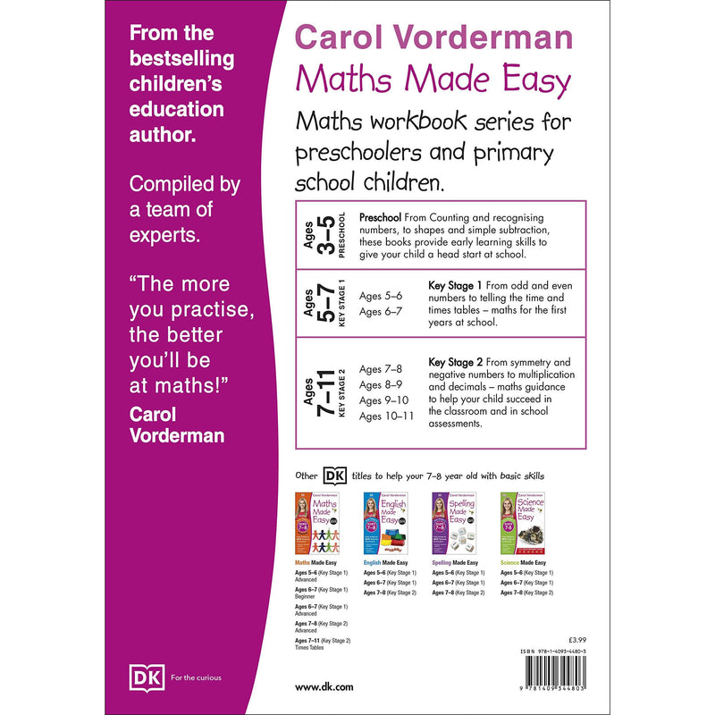 ["9781409344803", "Activities", "Ages", "Basic Mathematics", "Beginner", "Bestselling Books", "Book by Carol Vorderman", "Children Book", "Early Learning", "Educational book", "Exercise Book", "Fun Learning", "Fundamental Studies", "Home School Learning", "Key Stage 1", "KS1", "Learning Resources", "Made Easy Workbooks", "Matching and Sorting", "Math Exercise Book", "Math Made Easy Ages 6-7", "Mathematics and Numeracy", "Maths Made Easy", "Maths Made Easy Beginner", "Maths Skills", "National Curriculum", "Parents Teachings", "Practice Book", "Sorting"]