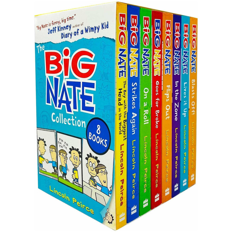 ["9780007985739", "bestselling books", "Big Nate Big Series", "big nate blasts off", "big nate box set collection series", "big nate flips out", "big nate goes for broke", "big nate in the zone", "big nate lives it up", "big nate on a roll", "big nate strikes again", "Book for Childrens", "Children", "Children Book", "children book set", "children books", "Children Books (14-16)", "children books set", "Children Box Set", "children collection", "children fiction", "children fiction books", "Children Gift Set", "children humour books", "Childrens Book", "childrens books", "Childrens Collection", "childrens fiction books", "comics graphic novels", "fiction collection", "humour books for children", "kids books", "lincoln peirce", "lincoln peirce book collection", "lincoln peirce book collection set", "lincoln peirce book set", "lincoln peirce books", "lincoln peirce collection", "lincoln peirce set", "the big nate book collection set", "the big nate book set", "the big nate books", "the big nate collection", "the big nate series", "the big nate set", "the boy with the biggest head in the world", "young teen"]