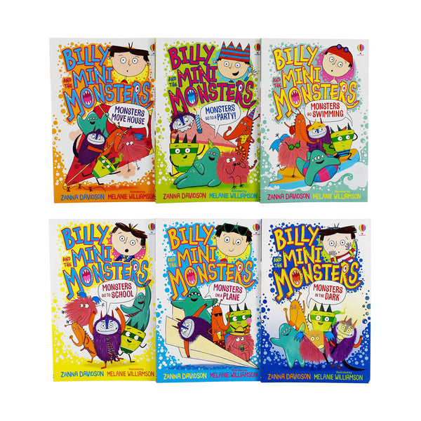 Billy and the Mini Monsters 6 Books Collection Set by Zanna Davidson SERIES 1 (Monsters go to School, on a Plane, In the Dark, Go to a Party! and More)