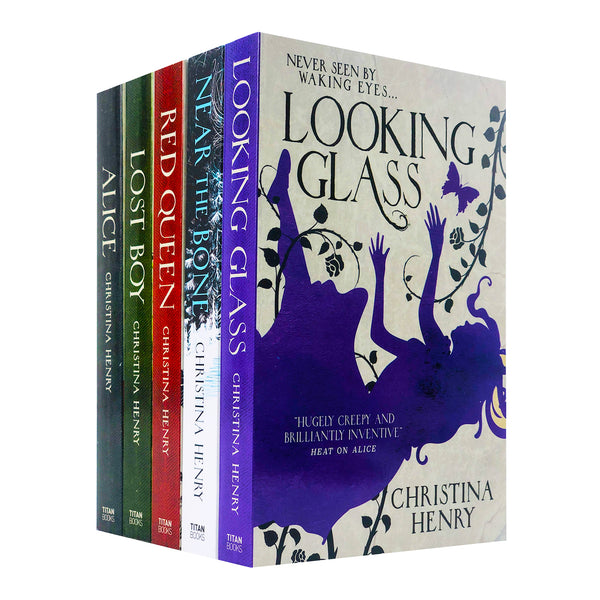 Christina Henry Chronicles of Alice 5 Books Collection Set (Near the Bone, Looking Glass, Red Queen, Lost Boy, Alice)