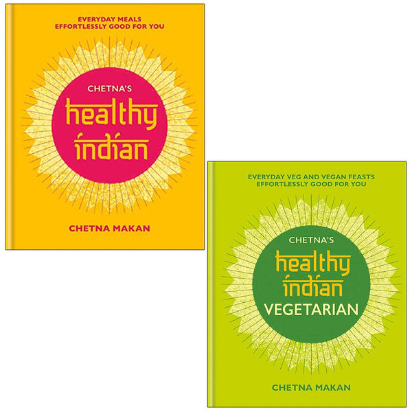 Chetnas Healthy Indian and Vegetarian By Chetna Makan 2 Books Collection Set