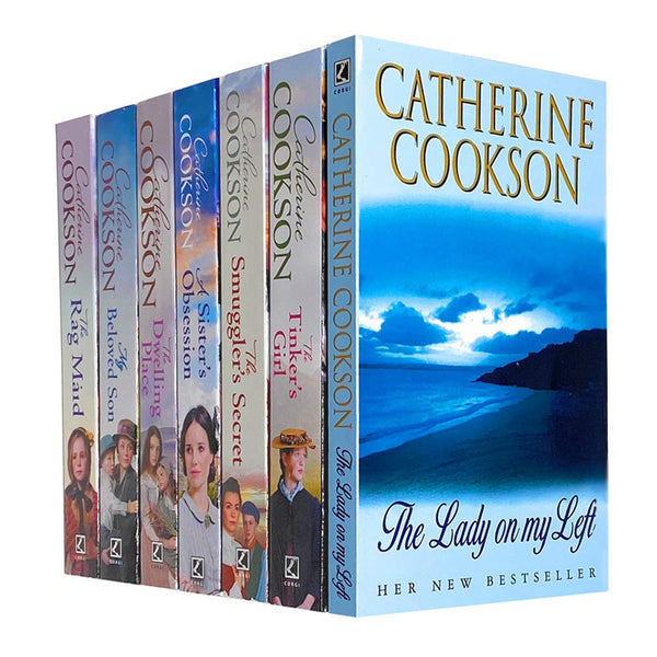 Catherine Cookson Collection 7 Books Set My Beloved Son, The Smuggler’s Secret, The Tinker’s Girl, The Dwelling Place, A Sister’s Place, The Rag Maid, The lady on my left