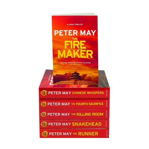 ["9781529420623", "Adult Fiction (Top Authors)", "china thrillers", "Chinese Whispers", "cl0-PTR", "peter may", "peter may china thrillers", "peter may collection", "Snakehead", "the china thrillers series", "The Firemaker", "The Fourth Sacrifice", "The Killing Room", "The Runner"]