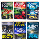 Stephen Booth Cooper and Fry Series 6 Books Collection Set - The Murder Road, Secrets of Death, Dead in the Dark, Fall Down Dead and More