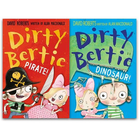 ["alan macdonald", "best seller", "best selling author", "David Roberts", "Dinosaur", "dinosaur hunt", "Dirty Bertie", "dirty bertie books", "dirty bertie books set", "dirty bertie collection", "Dirty Bertie collection set", "dirty bertie series", "dirty bertie series 3", "junior books", "pirate", "PIRATE by Dirty Bertie", "swashbuckling", "swashbuckling pirate"]