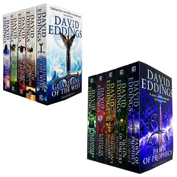 The Belgariad & The Malloreon Series 10 Books Collection Set By David Eddings