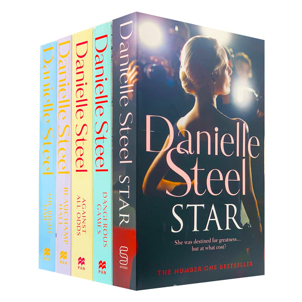 Danielle Steel Collection 5 Books Set (Series 4) (Star, Dangerous Games, Against All Odds, Beauchamp Hall, The Right Time)
