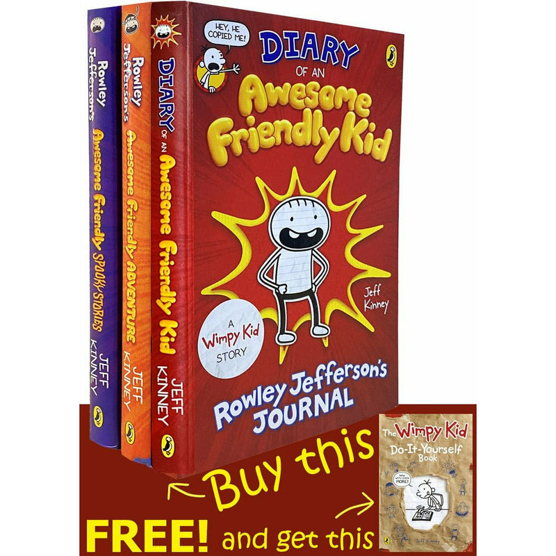 ["9789526538020", "Awesome Friendly Adventure", "Awesome Friendly Kid", "Awesome Friendly Spooky Stories", "bestselling author Jeff Kinney", "Children Books", "Diary Of A Wimpy Kid Book Collection Set", "Diary Of A Wimpy Kid Books", "Diary Of A Wimpy Kid Collection", "DIARY OF A WIMPY KID STORY", "Do It Yourself", "Double Down", "Jeff Kinney Book Collection Set", "Jeff Kinney Book Set", "Jeff Kinney Collection", "Movie Dairy 2 Books Collection Set", "Self Learning", "Stories Of all 2 Movies", "Writing Own Stories", "young teen"]