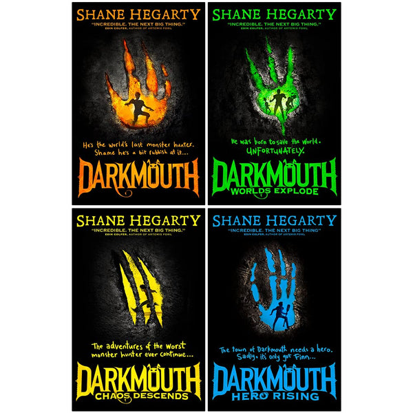 Darkmouth Series 4 Books Collection Set By Shane Hegarty (Darkmouth, Worlds Explode, Chaos Descends, Hero Rising)