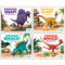 The World of Dinosaur Roar Series Books 5 - 8 Collection Set (Dinosaur Snap, Dinosaur Flap, Dinosaur Whack &amp; Dinosaur Whizz)
