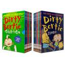 Dirty Bertie Collection 10 Books Box Set with CDs by David Roberts (Zombie!, Pirate!, Rats!, Fame!, Smash!, Horror!, Jackpot!, Aliens!, Scream!...)