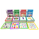 Get Set Go Wipe Clean Flashcards 4 Books Collection Set (ABC Letters, 123 Numbers, Colours & Shapes, Animals)