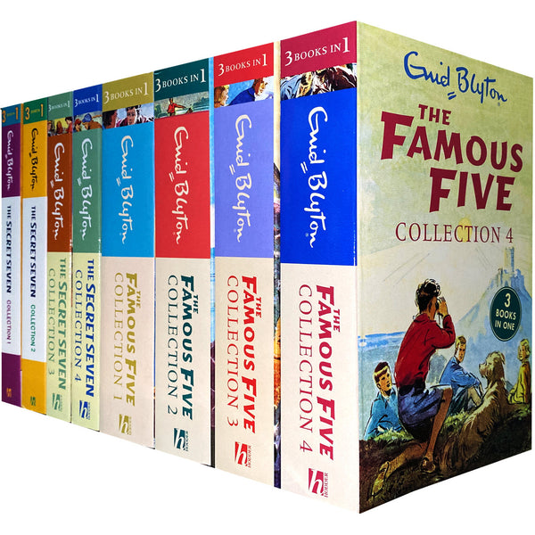 Enid Blyton Famous Five &amp; Secret Seven Collection 8 Books 12 Stories Collection Set