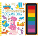 Usborne Fingerprint Activities Series 3 Books Collection Set - Garden, Cats & Dogs, Bugs