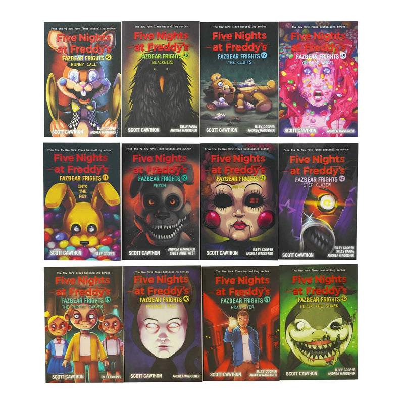 ["1:35AM", "4 book in 1 Box set", "9781338803228", "bestselling books", "blackbird", "Book by Scott Cawthon", "book for  childrens", "bunny call", "children books", "Collection book", "Computer", "Fazbear Frights", "Fazbear Frights by Scott Cawthon", "felix the shark", "Fetch", "figures", "five night at freddy", "Five Nights", "five nights at freddy", "five nights at freddy book collection", "five nights at freddy book series", "five nights at freddy book set", "five nights at freddy books", "five nights at freddy collection", "five nights at freddy plush", "five nights at freddy set", "Four Book Boxed Set", "Four Short Stories", "fourth closet", "freddy file", "friendly face", "funko pop", "games", "ghost stories", "gumdrop angel", "Halloween Book", "hobbies", "Horror and Ghost Stories", "horror books", "Into the Pit", "Monster and Zombie Fiction", "pop vinyls", "prankster", "quiz", "scott cawthon", "scott cawthon book collection", "scott cawthon book set", "scott cawthon books", "scott cawthon series", "Short Stories Collection book", "silver eyes", "Step Closer", "Stories for Young Adult", "survival security logbook", "the cliffs", "the fourth closet", "the puppet carver", "the silver eyes", "the twisted ones", "Thrilling Stories", "twisted ones", "young adults", "young teen"]