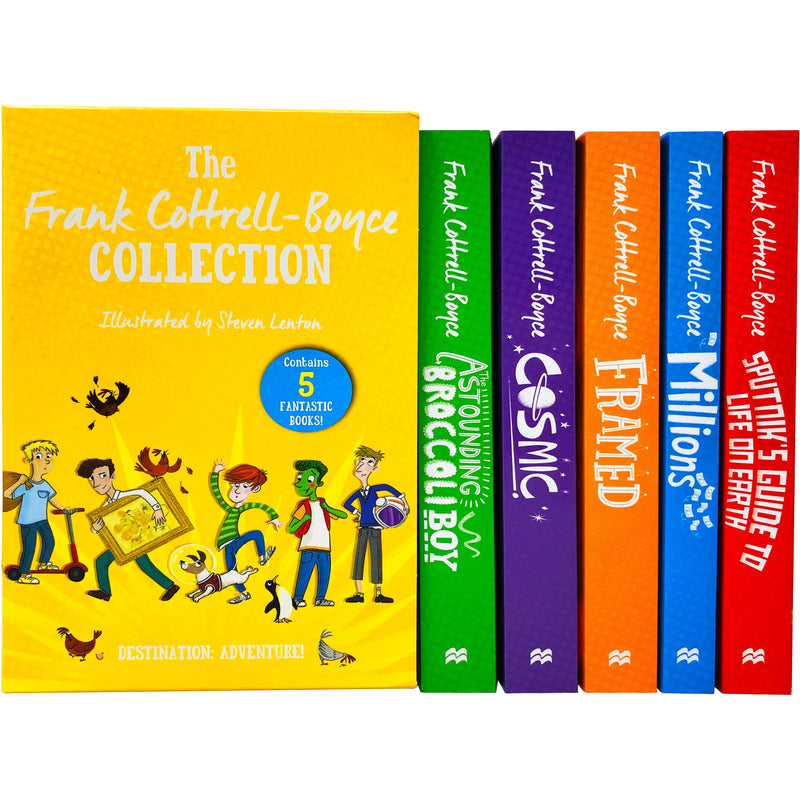 ["9781529034134", "Childrens Books", "Childrens Books (7-11)", "Childrens Box Set", "Cosmic", "Framed", "Frank Cottrell Boyce", "Frank Cottrell Boyce Books", "Frank Cottrell Boyce Books Collection", "Frank Cottrell Boyce Books Set", "Frank Cottrell Boyce Box Collection Books Set", "Frank Cottrell Boyce Box Set", "Frank Cottrell Boyce Collection", "Frank Cottrell Boyce Millions", "Millions", "Mysteries Books", "Science Fiction", "Science Fiction Adventurtes", "Science Fiction Books", "Sputniks Guide to Life on Earth", "The Astounding Broccoli Boy", "young teen"]