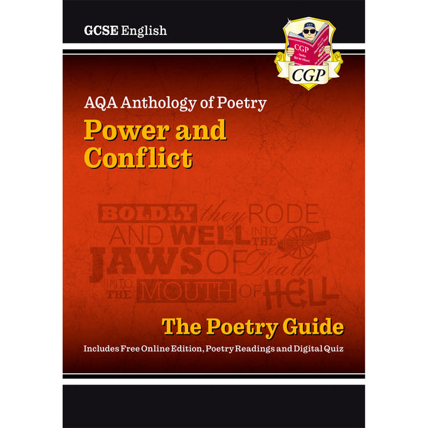 GCSE English AQA Poetry Guide - Power &amp; Conflict Anthology inc. Online Edition, Audio &amp; Quizzes