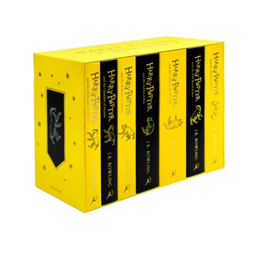 Harry Potter Hufflepuff House Editions 7 Book Paperback Box Set by J.K