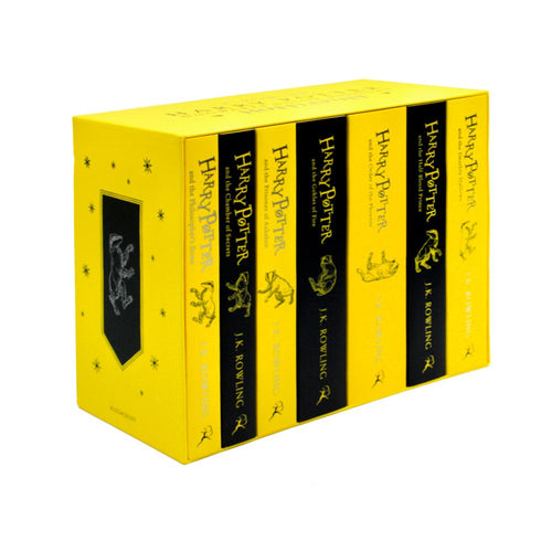 Harry Potter Hufflepuff House Editions PAPERBACK Box Set: J.K. Rowling - 7 books Set