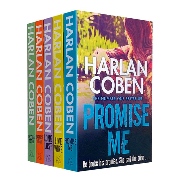 Harlan Coben Collection 5 Books Set Series 2 - The Final Detail, Darkest Fear, Promise Me, Long Lost, Live Wire