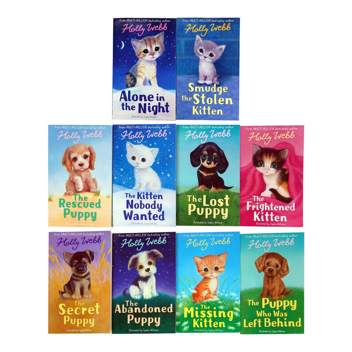 ["9788729107781", "Alone In the Night", "Buttons the Runaway Puppy", "children books", "children illustrated book", "Childrens Books (7-11)", "christmas set", "Ellie The Homesick Puppy", "fiction books", "Ginger the Stray Kitten", "Harry the Homeless Puppy", "holly webb", "holly webb books set", "holly webb collection", "holly webb complete collection", "Jess The Lonely Puppy", "junior books", "Lost in the Storm", "Lucy The Poorly Puppy", "Max the Missing Puppy", "Misty the Abandoned Kitten", "puppy books", "Sam the Stolen Puppy", "Sky the Unwanted Kitten", "Smudge the Stolen Kitten", "The Abandoned Puppy", "The Forgotten Puppy", "The Frightened Kitten", "The Kidnapped Kitten", "The Kitten Nobody Wanted", "The Lost puppy", "The Missing Kitten", "The Puppy Who was left behind", "The Rescued Puppy", "The Scruffy Puppy", "The Secret Puppy", "Timmy in Trouble"]