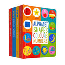 First 100 Board Book Box Set (4 Books): First 100 Words / Numbers Colors Shapes / First 100 Animals