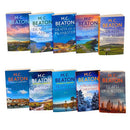 M C Beaton Hamish Macbeth Series 10 Books Collection Set - Death of a Village