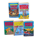 James Patterson Middle School Treasure Hunters 5 Books Collection Set Treasure Hunters Danger Down..