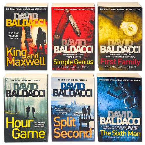 ["9781529068672", "9789526539744", "Adult Fiction", "Adult Fiction (Top Authors)", "Adult Fiction Books", "Adult Fiction Collection", "David Baldacci", "David Baldacci Book Collection", "David Baldacci Book Set", "David Baldacci Books", "David Baldacci Collection", "David Baldacci Set", "First Family", "Hour Game", "King and Maxwell", "King and Maxwell Thriller", "King and Maxwell Thriller Books", "King and Maxwell Thriller Mystery", "King and Maxwell Thriller Series", "Simple Genius", "Sixth Man", "Split Second"]