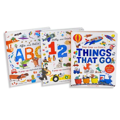 ["9781838913335", "activity books", "alfie and bets abc", "alphabet", "alphabet book", "Alphabets ABC", "Baby and Toddler", "Baby and Toddlers books", "beep beep and zoom things that go", "Board Books", "board books for toddlers", "Book for Babies and Toddlers", "books for toddlers", "childrens books", "childrens fiction books", "dotty and dash 123", "early learning", "little learners pop up", "little learners pop up 123", "little learners pop up abc", "little learners pop up book collection", "little learners pop up book collection set", "little learners pop up books", "little learners pop up collection", "little learners pop up series", "little learners pop up things that go", "Little Tigers", "ltk", "my pop up series", "My Very First Pop Up Library Books", "Numbers 123", "pop up book", "pop up books", "pop up vehicles book", "toddler books", "Toddlers Books", "Toddlers Books Collection", "vehicles book"]
