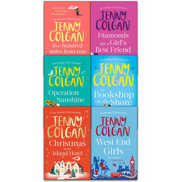 Jenny Colgan Collection 6 Books Set (The Bookshop on the Shore, Five Hundred Miles, Operation Sunshine, West End Girls, Christmas at the Island Hotel & MORE!)