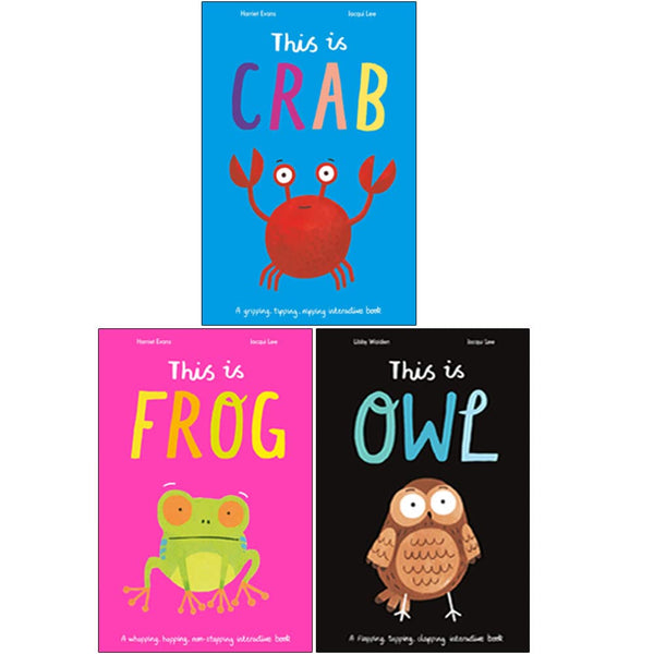 Jacqui Lee 3 Books Collection Set (This is Crab, This is Frog &amp; This is Owl)