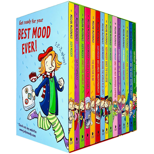 Judy Moody 15 Books Collection Box Set By Megan McDonald (Judy Moody, Get Famous!, Saves The World!, Predicts The Future, The Doctor is In!, Declares Independence! & More)
