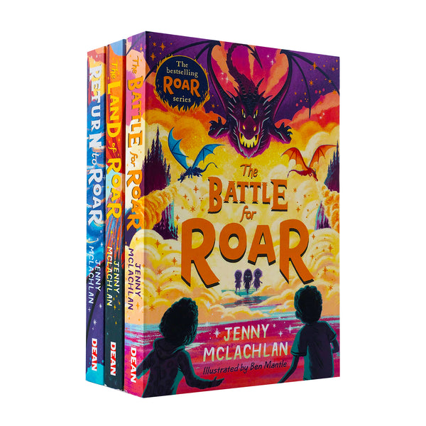 The Land of Roar Series 3 Books Collection Set by Jenny McLachlan (Land of Roar, Return to Roar, Battle for Roar)