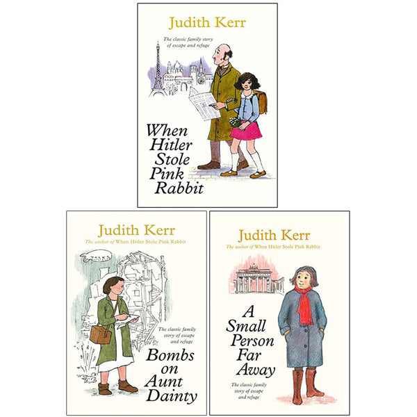 Judith Kerr Collection 3 Books Set - When Hitler Stole Pink Rabbit, Bombs on Aunt Dainty, A Small Person Far Away