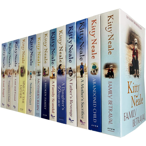 Kitty Neale Collection 13 Books Set (Family Betrayal,Abandoned Child,A Mother’s Sacrifice,A Father's Revenge, A Daughters Disgrace,A Family Scandal,A Broken Family,Mother’s Ruin,Nobodys Girl and More)