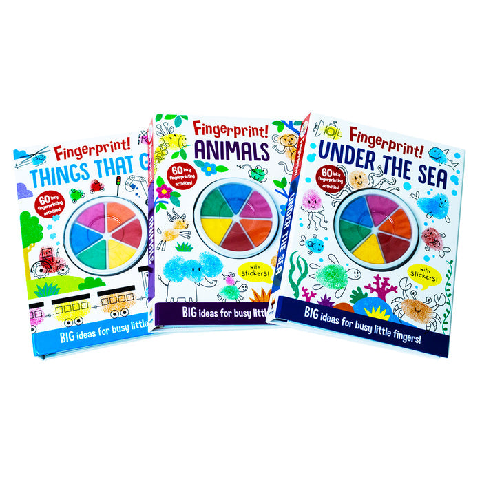 Fingerprint! Activities Series 3 Books set (Things that Go, Under the