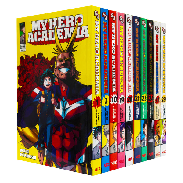 My Hero Academia Volume (1,3,10,19,20,21,22,24,27,29) Collection 10 Books Set by Kohei Horikoshi