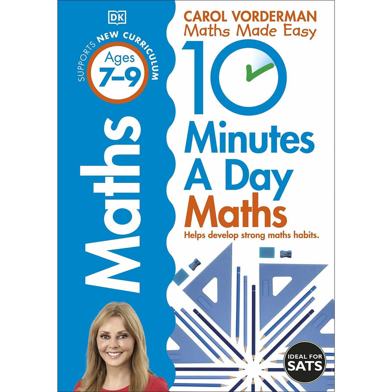 ["10 Minutes", "10 Minutes Maths", "9781409365426", "Addition", "Ages 7-9", "Book by Carol Vorderman", "Children book", "Children Educational Book", "decimals", "division", "Essential Skills", "fractions", "Home School", "Introduction to maths", "Key Stage 2", "learning fun", "Mathematics and Numeracy", "Mathematics References", "multiplication", "National Curriculum", "New Curriculum", "Strong Maths Skills", "subtraction", "Teaching Aid"]