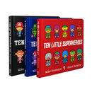 Ten Little Series Collection 3 Books Set by Mike Brownlow (Superheroes, Dinosaurs, Pirates)