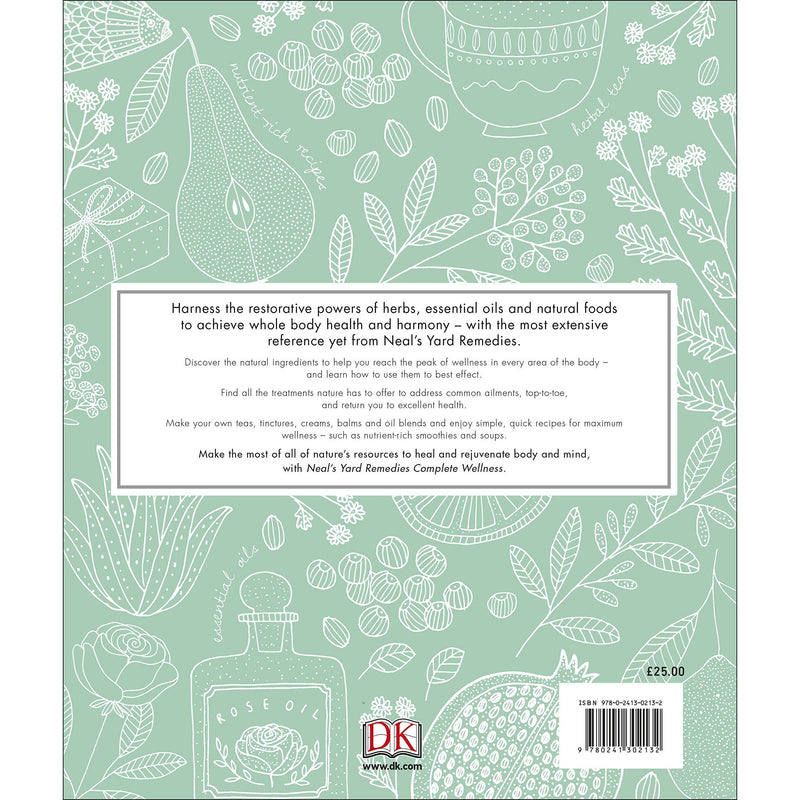 ["9780241302132", "Aromatherapy", "balance gut flora", "boost circulation", "Complementary medicine", "delicious recipes", "Dorling Kindersley", "enjoy glowing skin", "essential oils", "First Aid Books", "First aid for the home", "Hardback", "Health", "Health and Fitness", "Health and Wellbeing", "herbal remedies", "holistic health", "Homoeopathy", "Massage", "nails yard", "natural health remedies", "neal yard remedies", "neals yard remedies organic", "nutrients", "pure foods", "Traditional medicine", "wellness", "wholefood cookery"]