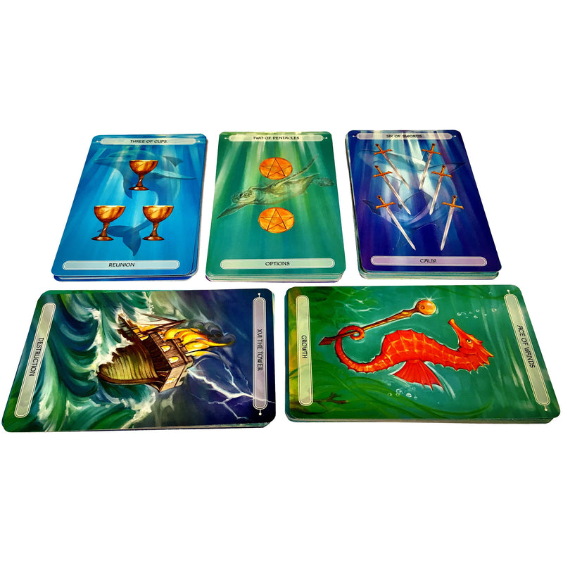 ["78 cards", "9781782493396", "ancient art", "art of tarot", "astrology", "beautiful ocean", "Body", "Body Spirit", "cico books", "cl0-PTR", "Commissioned Tarot Cards", "Discover the ancient art", "divination", "Full Deck", "Gift Set Mind Body Spirit", "Jane Delaford-Taylor", "magical world", "Magical World of Mermen", "mermaids", "Mermaids and Sea Creature", "Mermen Mermaid", "Mind", "mind body spirit", "Mind Body Spirit Mermen Mermaid", "mind body spirit tarot", "oceanic tarot", "Oceanic Tarot Deck", "Oceanic Tarot Deck Cards", "sea creatures", "Spirit", "spirit books", "tarot card deck", "tarot card guidebook", "tarot card reading", "tarot cards", "tarot guidebook", "tarot reading", "themed set of 78 cards"]