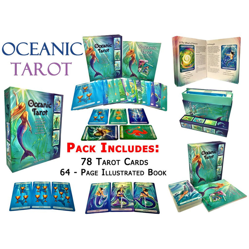 ["78 cards", "9781782493396", "ancient art", "art of tarot", "astrology", "beautiful ocean", "Body", "Body Spirit", "cico books", "cl0-PTR", "Commissioned Tarot Cards", "Discover the ancient art", "divination", "Full Deck", "Gift Set Mind Body Spirit", "Jane Delaford-Taylor", "magical world", "Magical World of Mermen", "mermaids", "Mermaids and Sea Creature", "Mermen Mermaid", "Mind", "mind body spirit", "Mind Body Spirit Mermen Mermaid", "mind body spirit tarot", "oceanic tarot", "Oceanic Tarot Deck", "Oceanic Tarot Deck Cards", "sea creatures", "Spirit", "spirit books", "tarot card deck", "tarot card guidebook", "tarot card reading", "tarot cards", "tarot guidebook", "tarot reading", "themed set of 78 cards"]