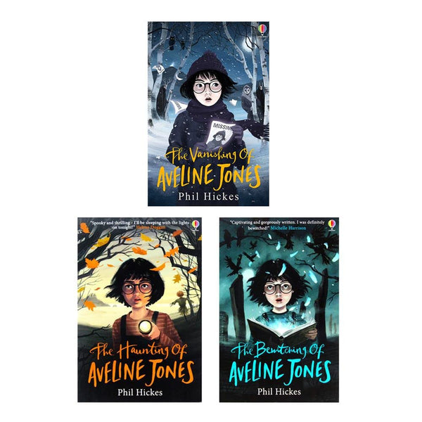 Aveline Jones Series 3 Books Collection Set By Phil Hickes (The Haunting Of Aveline Jones &amp;amp; The Bewitching Of Aveline Jones,The Vanishing of Aveline Jones)