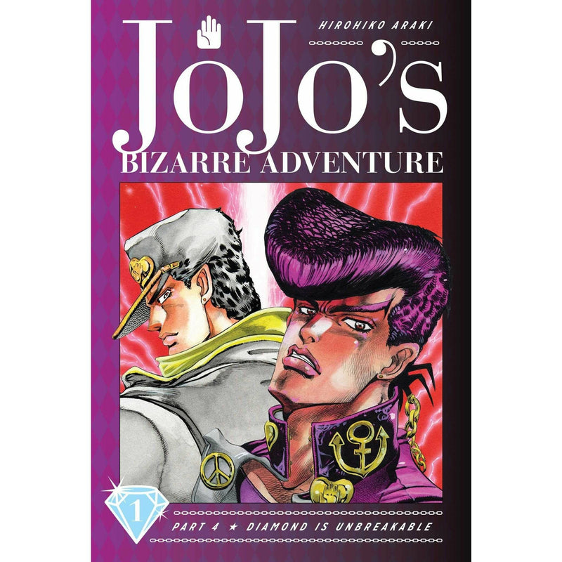 ["9780678453575", "9780678454374", "books for childrens", "childrens books", "cl0-VIR", "Comics and Graphic Novels", "comics books", "diamond is unbreakable", "diamond is unbreakable jojo series", "diamond is unbreakable series", "diamond is unbreakable vol 1", "diamond is unbreakable vol 2", "diamond is unbreakable vol 3", "diamond is unbreakable vol 4", "diamond is unbreakable vol 5", "diamond is unbreakable vol 6", "diamond is unbreakable vol 7", "diamond is unbreakable vol 8", "graphic novel books", "hirohiko araki", "hirohiko araki books", "hirohiko araki books collection", "jojo bizarre", "jojo bizarre adventure", "jojo bizarre adventure book collection", "jojo bizarre adventure books", "jojo bizarre adventure books collection", "manga", "pokemon", "ranga", "young adults"]