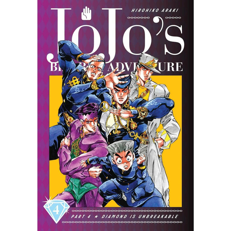 ["9780678453575", "9780678454374", "books for childrens", "childrens books", "cl0-VIR", "Comics and Graphic Novels", "comics books", "diamond is unbreakable", "diamond is unbreakable jojo series", "diamond is unbreakable series", "diamond is unbreakable vol 1", "diamond is unbreakable vol 2", "diamond is unbreakable vol 3", "diamond is unbreakable vol 4", "diamond is unbreakable vol 5", "diamond is unbreakable vol 6", "diamond is unbreakable vol 7", "diamond is unbreakable vol 8", "graphic novel books", "hirohiko araki", "hirohiko araki books", "hirohiko araki books collection", "jojo bizarre", "jojo bizarre adventure", "jojo bizarre adventure book collection", "jojo bizarre adventure books", "jojo bizarre adventure books collection", "manga", "pokemon", "ranga", "young adults"]