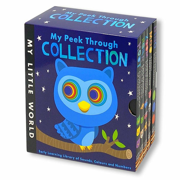 My Little World Peek Through Collection 5 Books Box Set Dino, Moo, Zoom, Roar, Hoot (Series 2)