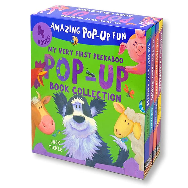 Peekaboo Amazing Pop Up Fun 4 Books by Jack Tickle - Ages 0-5 - Board Book